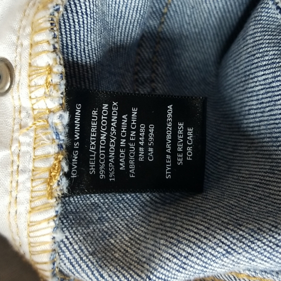 AFRM Brand SUPER HIGH RISE Distressed Bell-Bottom Jeans, Size 28 ~ EUC - Picture 8 of 9